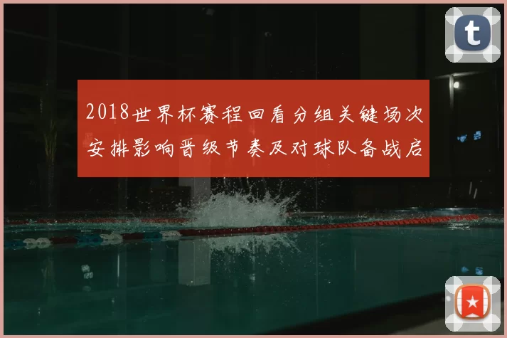 2018世界杯赛程回看分组关键场次安排影响晋级节奏及对球队备战启示