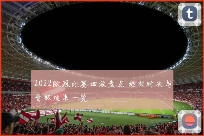 2022欧冠比赛回放盘点 经典对决与晋级结果一览