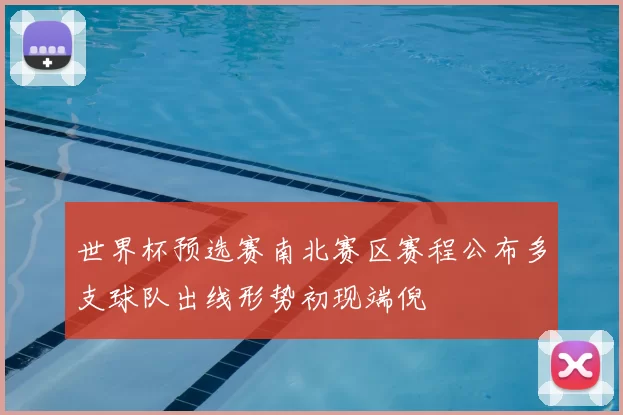 世界杯预选赛南北赛区赛程公布多支球队出线形势初现端倪