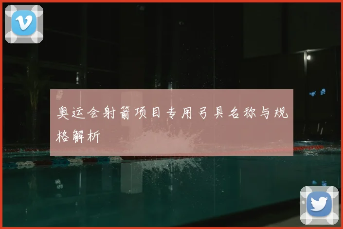 奥运会射箭项目专用弓具名称与规格解析